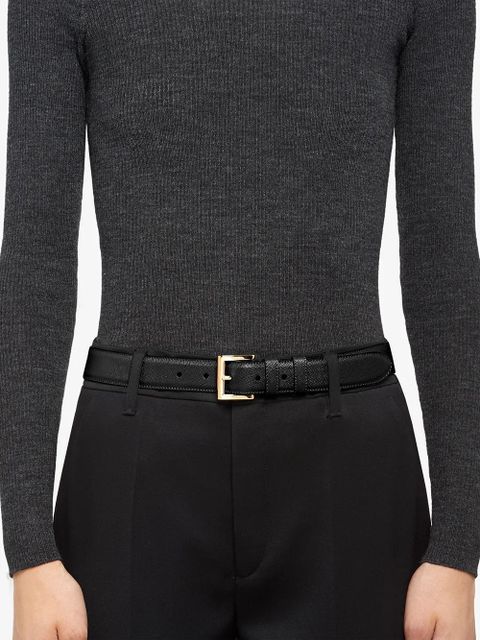Prada adjustable buckled belt - Black