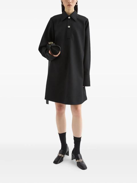 Jil Sander wool polo dress - Black - zdjęcie produktu nr 2