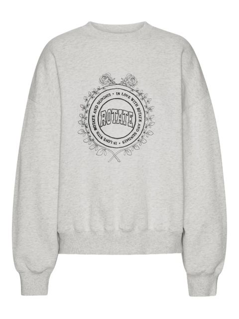 ROTATE BIRGER CHRISTENSEN logo embroidery sweatshirt - Neutrals - zdjęcie produktu nr 1