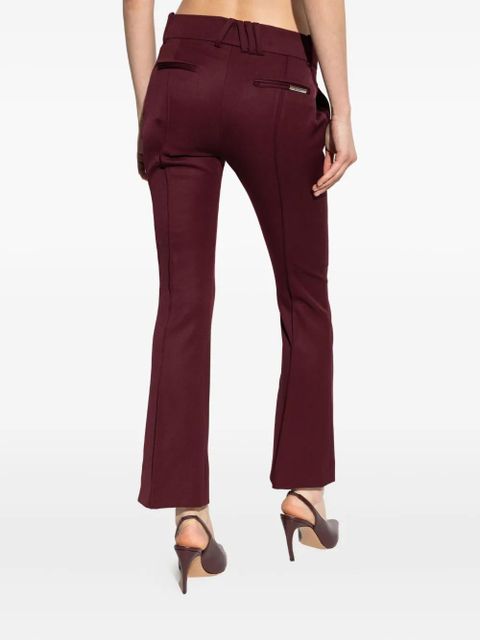 The Attico centre-seam flared trousers