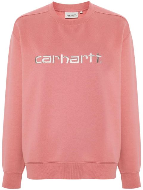 Carhartt WIP logo-embroidered sweatshirt - Pink - zdjęcie produktu nr 1