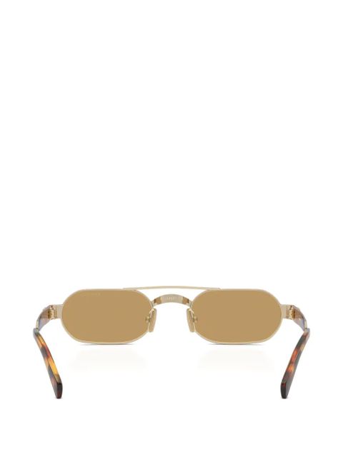 Miu Miu Eyewear geometric-frame sunglasses - Gold