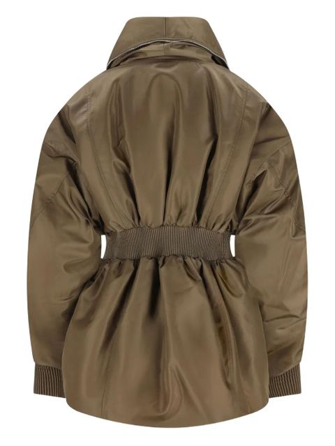 Givenchy shawl-collar elasticated jacket - Green