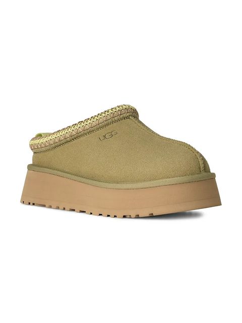UGG kapcie zamszowe Tazz II kolor zielony 1174471.MBRS