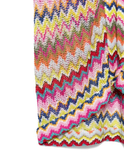 Missoni zigzag mini beach cover-up - Pink