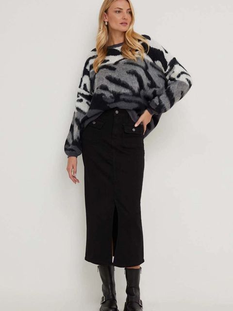 Answear.LAB sweter z dodatkiem wełny damski kolor szary