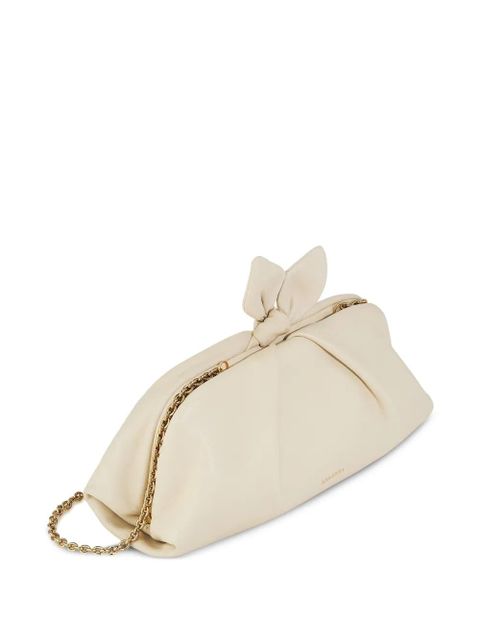 Aquazzura small Bow Tie clutch bag - White - zdjęcie produktu nr 2
