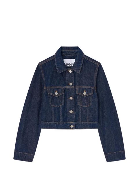 GANNI flap-pocket denim jacket - Blue - zdjęcie produktu nr 1