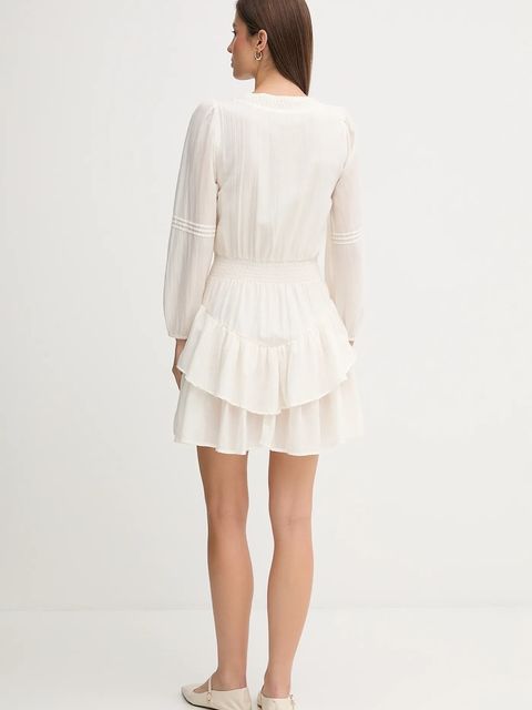 Pepe Jeans sukienka kolor beżowy mini rozkloszowana PL9537702 - zdjęcie produktu nr 2