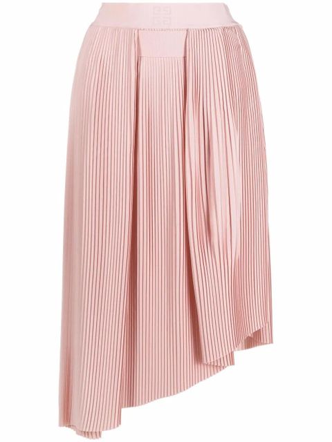 Givenchy asymmetric pleated midi skirt - Pink - zdjęcie produktu nr 1