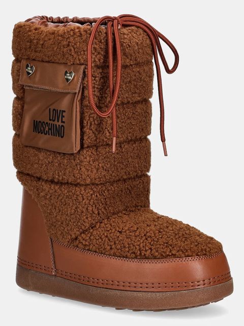 Love Moschino śniegowce kolor brązowy JA24452G0NISM21A - zdjęcie produktu nr 1