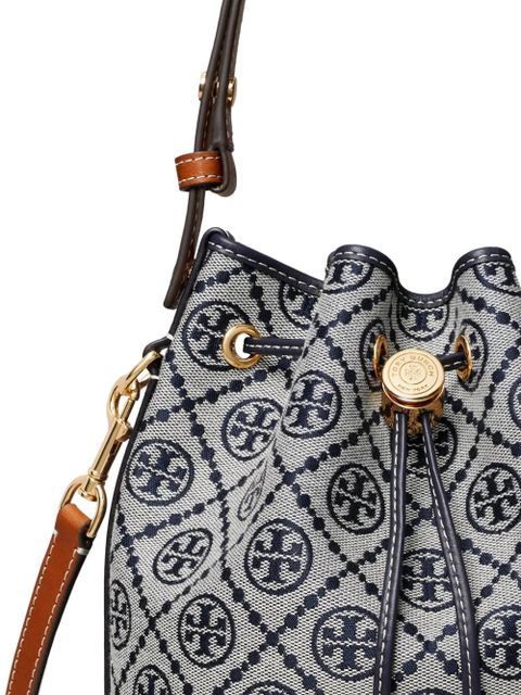 Tory Burch monogram bucket bag - Blue