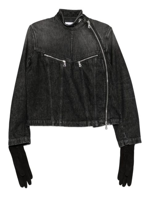 Jean Paul Gaultier zipped denim jacket - Black - zdjęcie produktu nr 1
