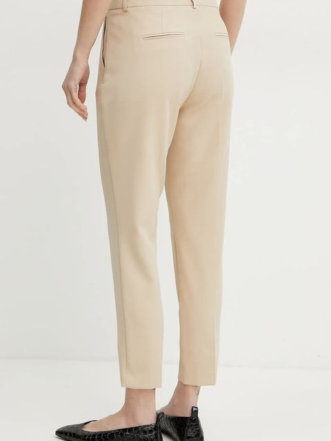 Fracomina spodnie damskie kolor beżowy dopasowane medium waist FR25SV4002W42901 - zdjęcie produktu nr 2