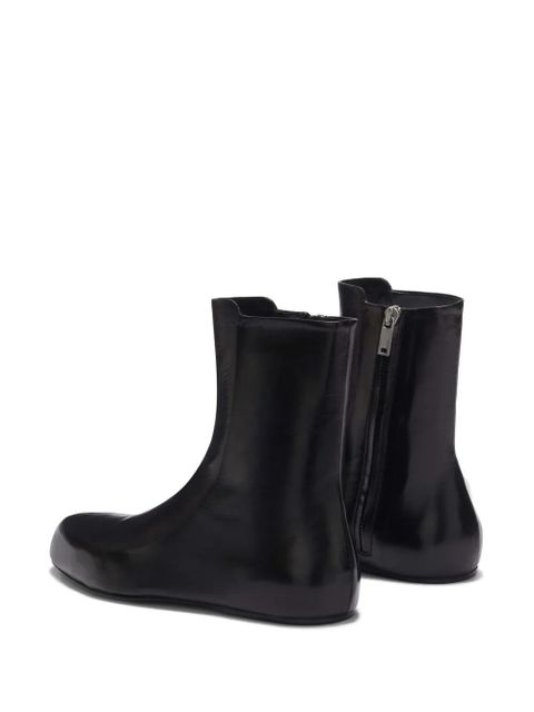 Jil Sander leather ankle boots - Black - zdjęcie produktu nr 2