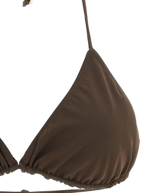 Jacquemus Rond-Carré triangle bikini top - Brown - zdjęcie produktu nr 2