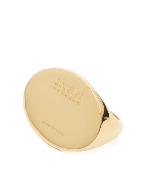MM6 Maison Margiela oval-plaque ring - Gold