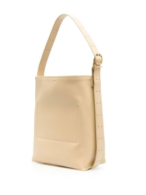Jil Sander Cannolo leather tote bag - Yellow