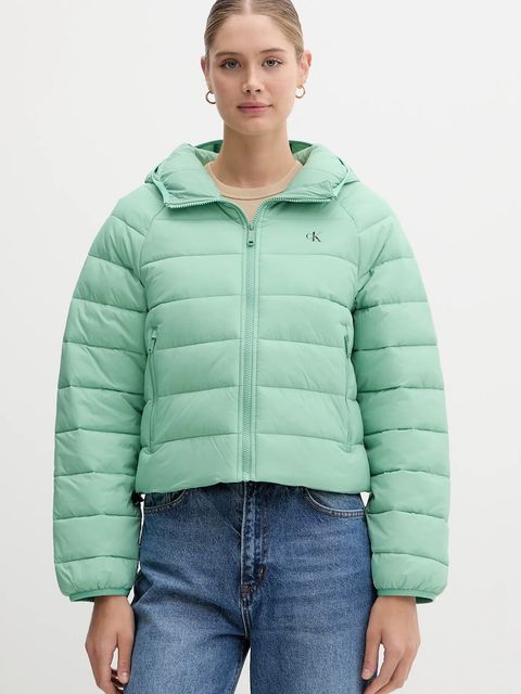 Calvin Klein Jeans kurtka kolor zielony przejściowa LV047C510G - zdjęcie produktu nr 1