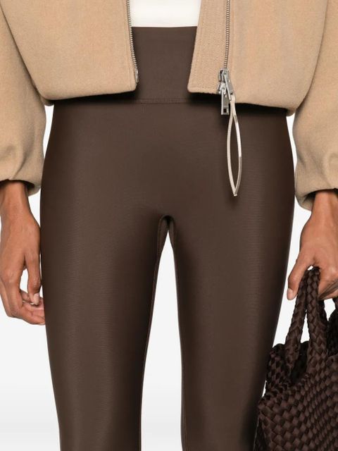 Maje high-waisted leggings - Brown