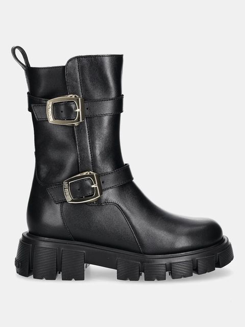 Love Moschino botki skórzane - zdjęcie produktu nr 1