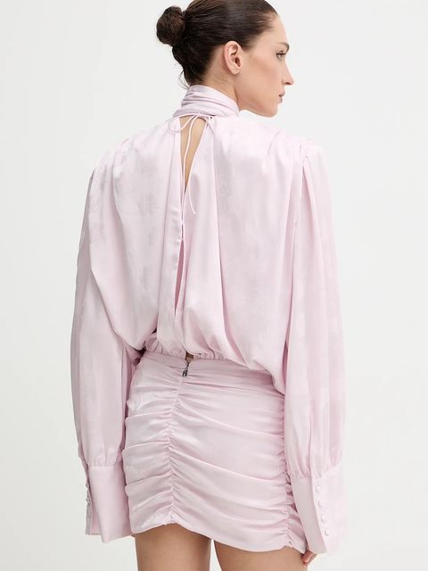 Rotate sukienka kolor fioletowy mini dopasowana 1160641809