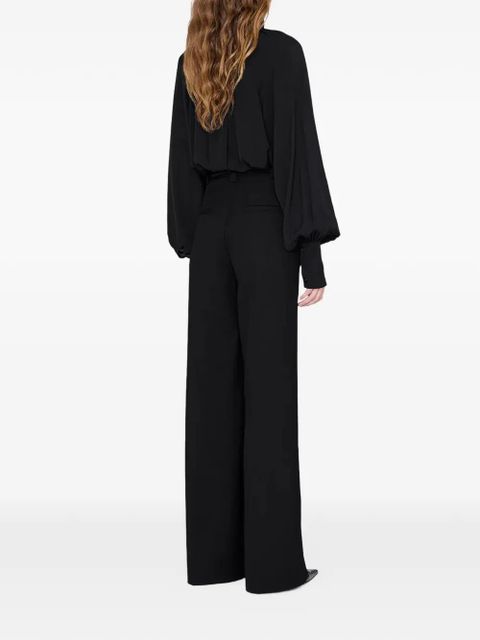ANINE BING draped blouse - Black - zdjęcie produktu nr 2
