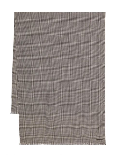 Max Mara Prince-of-Wales-check wool scarf - Brown - zdjęcie produktu nr 1