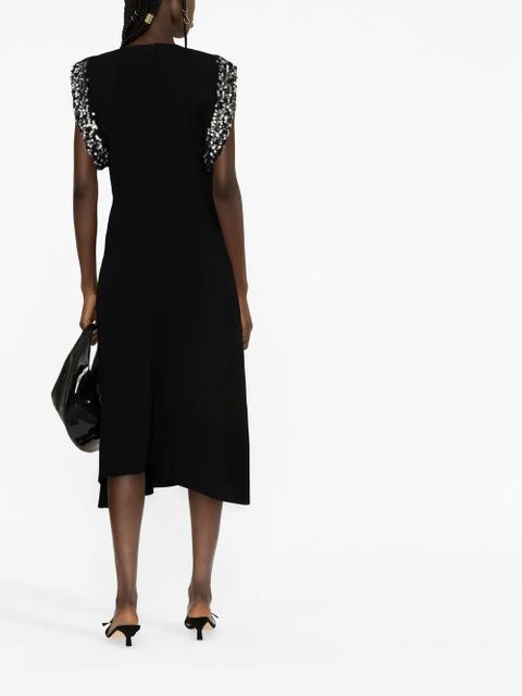 ISABEL MARANT Leronia sequin-embellished midi dress - Black