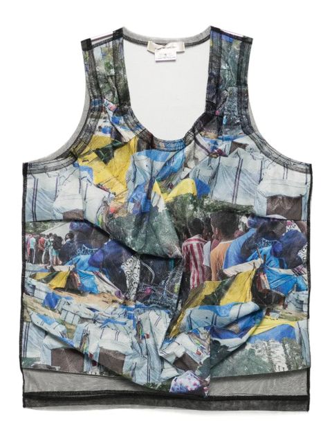 Comme Des Garçons graphic-print tank top - Black - zdjęcie produktu nr 1