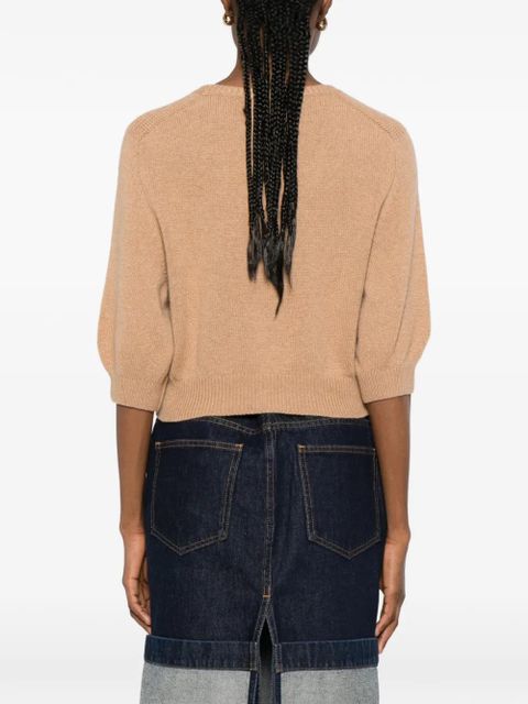 KHAITE Lorelai crew-neck sweater - Neutrals