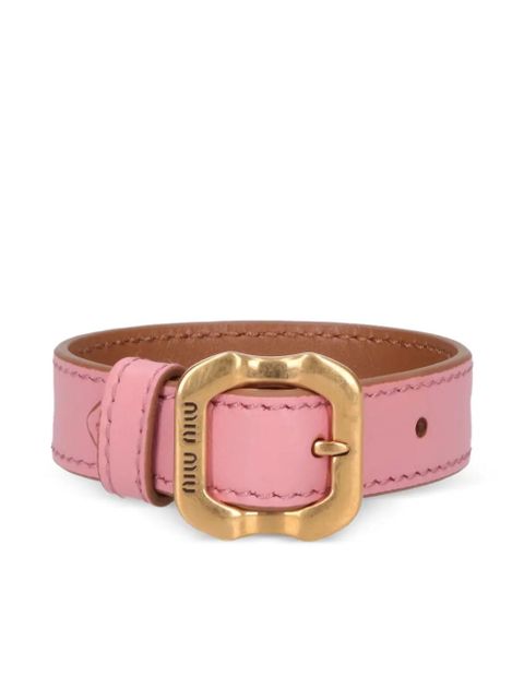 Miu Miu buckle leather bracelet - Pink - zdjęcie produktu nr 1