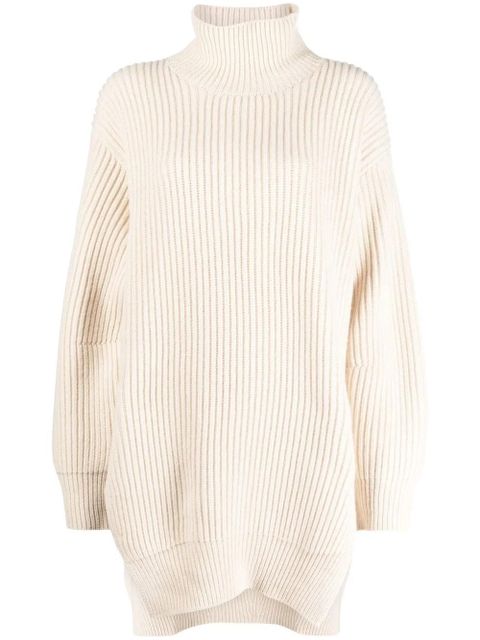 Jil Sander roll-neck ribbed-knit jumper - Neutrals - zdjęcie produktu nr 1