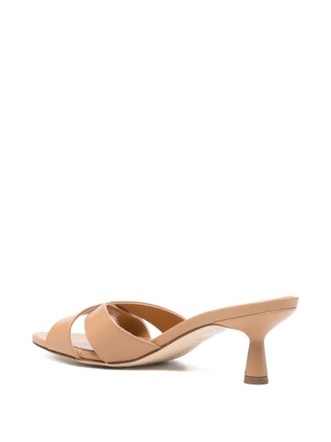 Aeyde criss-cross leather sandals - Neutrals