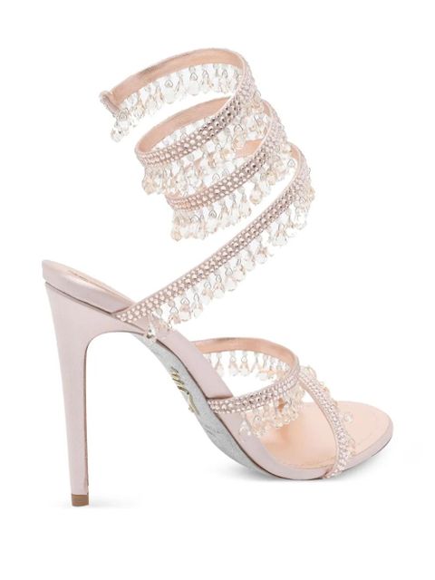 René Caovilla 105mm crystal-chandelier heeled sandals - Pink - zdjęcie produktu nr 2