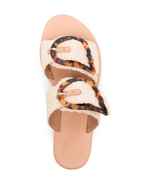 Ancient Greek Sandals Iaso straw sandals - Neutrals