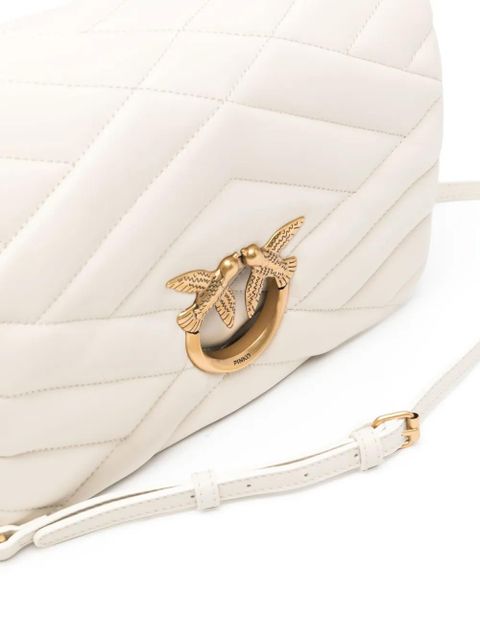 PINKO Classic Love Click Puff shoulder bag - White