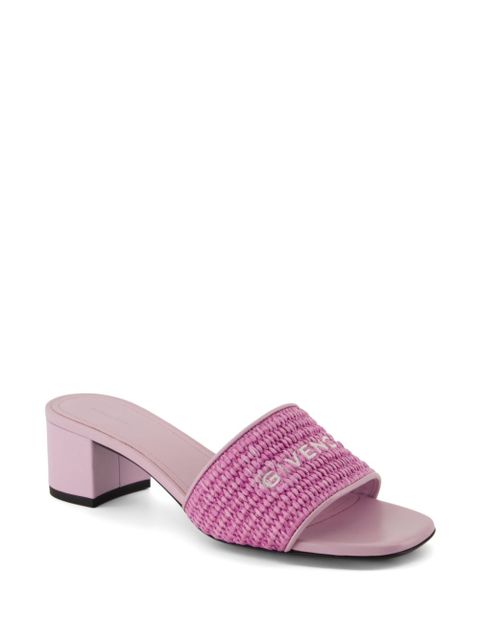 Givenchy 45mm 4G raffia sandals - Purple - zdjęcie produktu nr 2