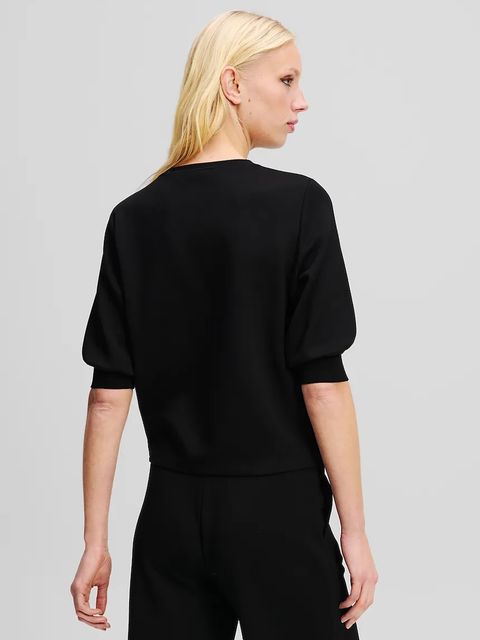 Karl Lagerfeld sweter damski kolor czarny A2W20040 - zdjęcie produktu nr 2