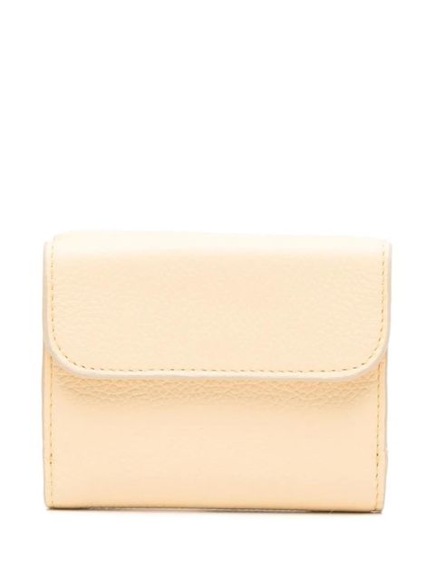 Chloé tri-fold leather wallet - Yellow