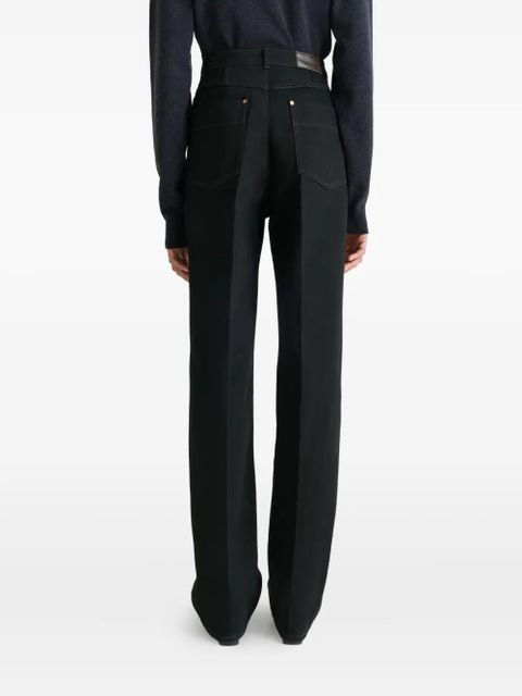 LEMAIRE high-waisted trousers - Black