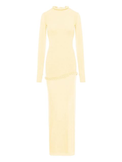 MANURÍ Nora braided-detail maxi dress - Yellow - zdjęcie produktu nr 1