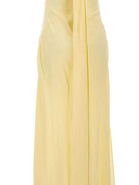 Blumarine halter neck scarf dress - Yellow