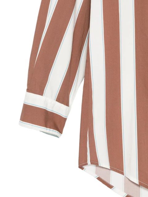 MC2 Saint Barth Brigitte striped shirt - Brown