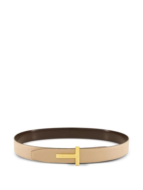 TOM FORD reversible T-buckle leather belt - Neutrals - zdjęcie produktu nr 1
