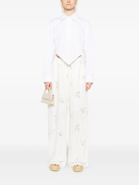 Marques'Almeida sequin-embellished trousers - White