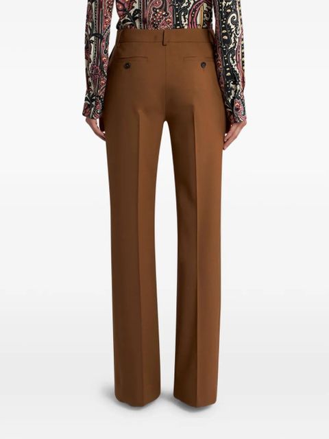 ETRO belt-loops trousers - Brown