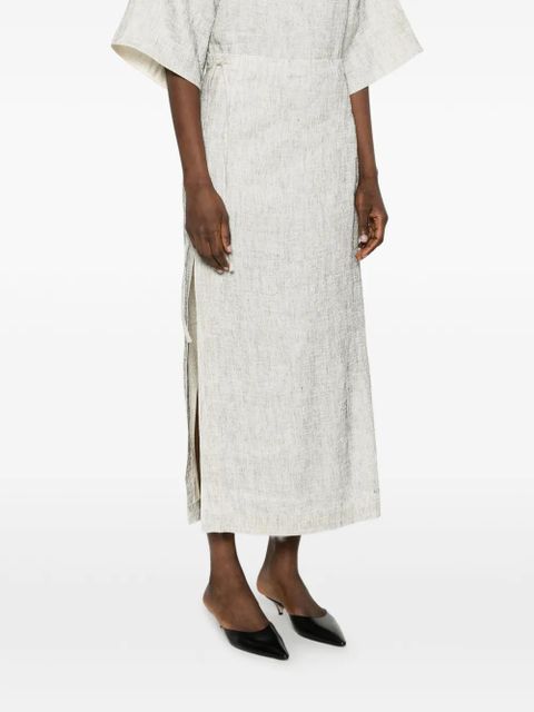 The Row tie-waist skirt - Neutrals