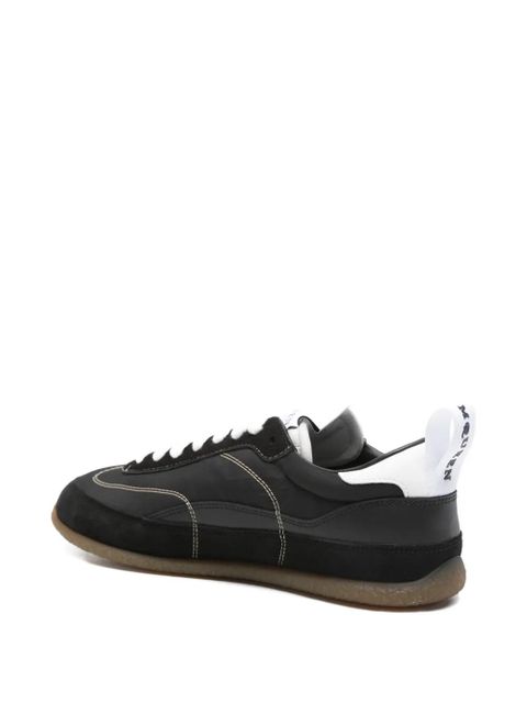 Alexander McQueen panelled top-stitched sneakers - Black