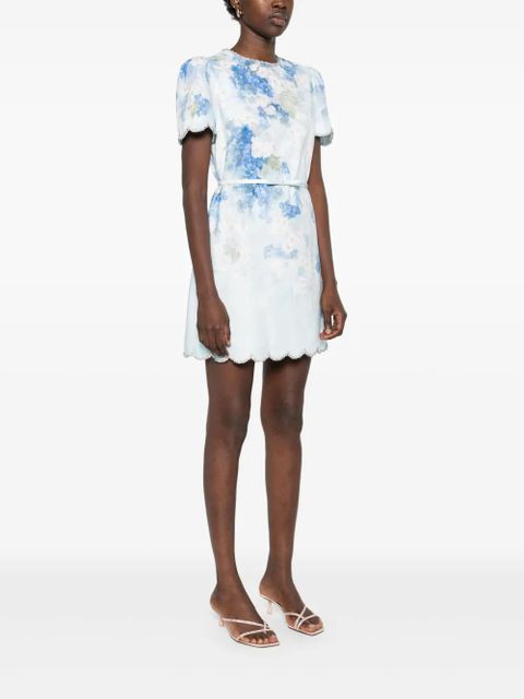 ZIMMERMANN Crush mini dress - Blue